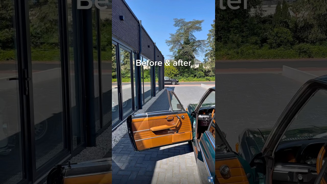 Before and after! Some videos of a Taiga BMW 3.0 CSi that received a completely redone interior.