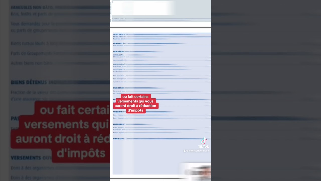 Déclaration 2042 IFI impôt sur la fortune immobilière