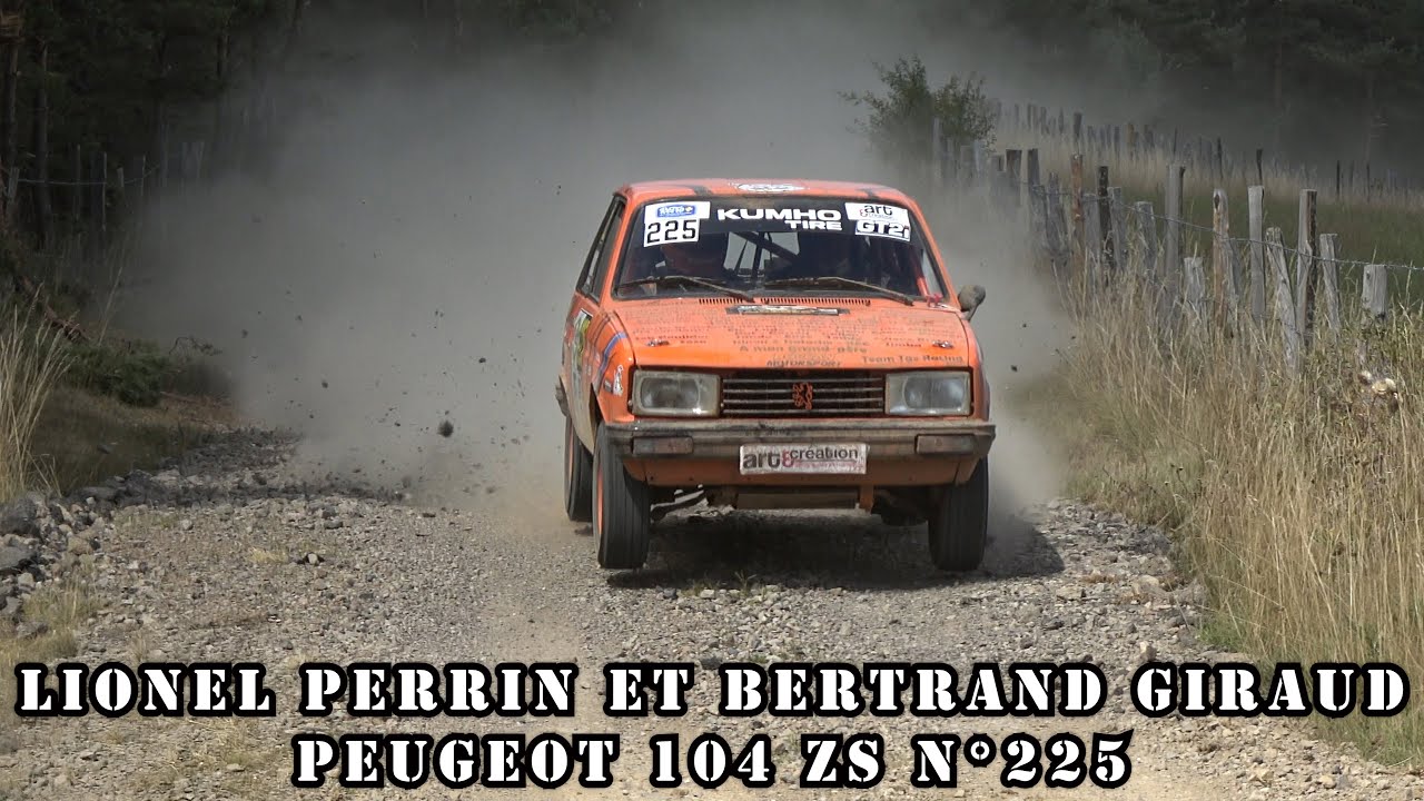 Rallye Terre de Lozère 2025 - Peugeot 104 ZS N°225 - Lionel PERRIN et Bertrand GIRAUD