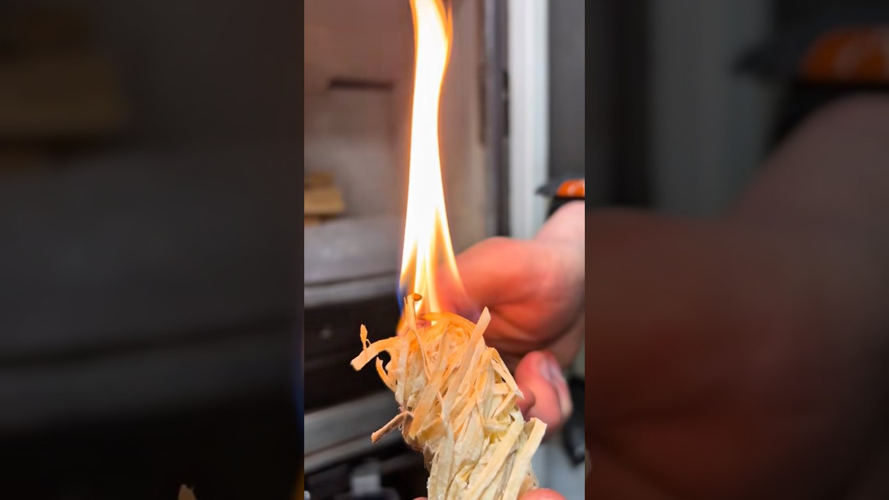 Allumage inversé sur un poêle à bois #tutoriel