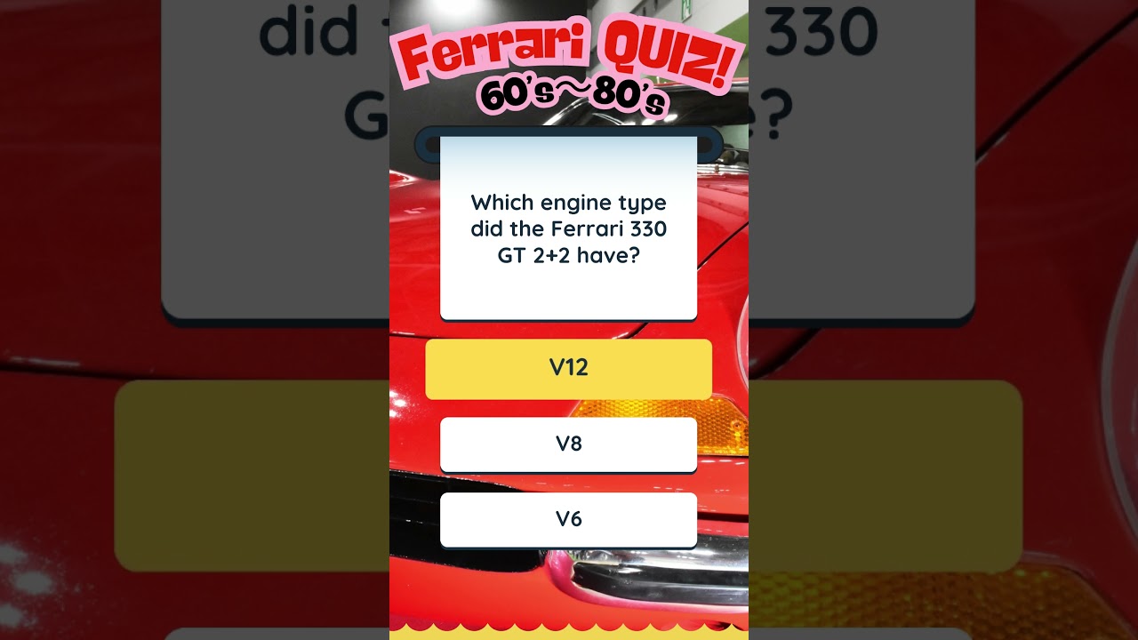 Ferrari quiz 60-80 011 246gt 512bb 365gtb 288gto Testarossa