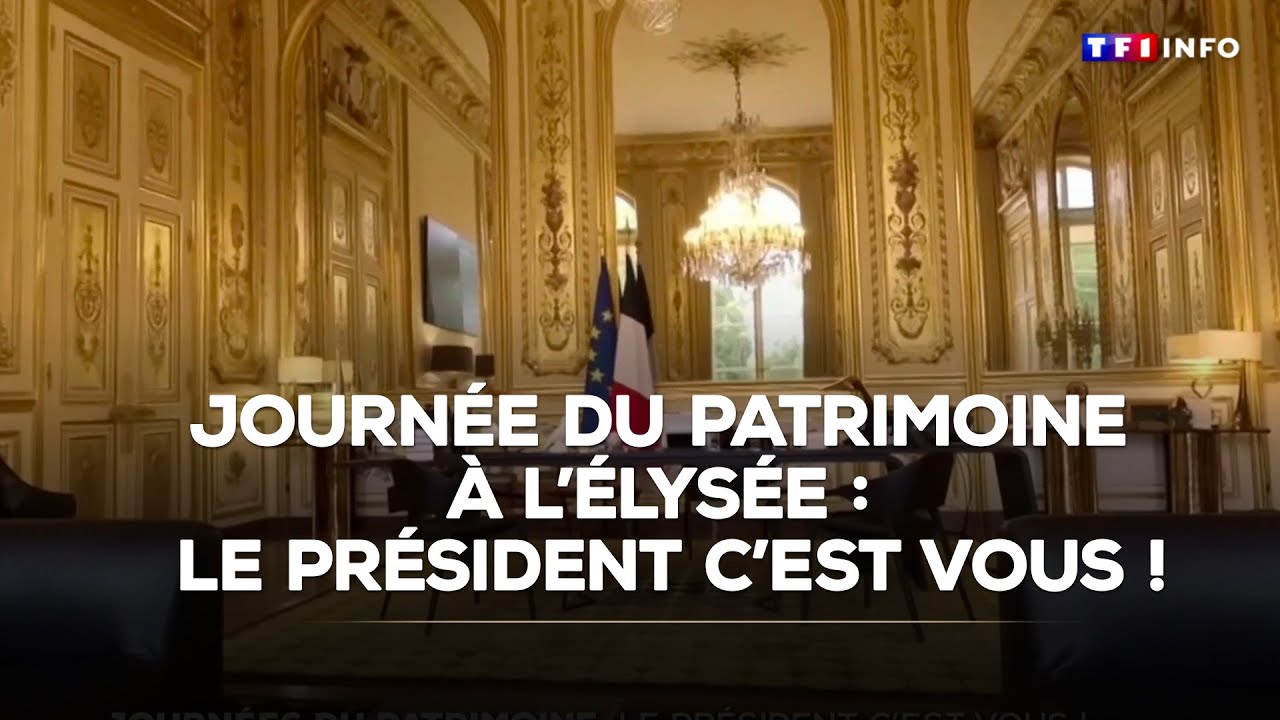 Journée du patrimoine à l'Élysée : le président c'est vous !｜TF1 INFO