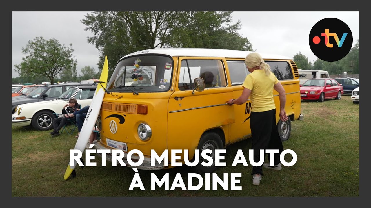 rassemblement de voitures Rétro Meuse Auto au lac de Madine