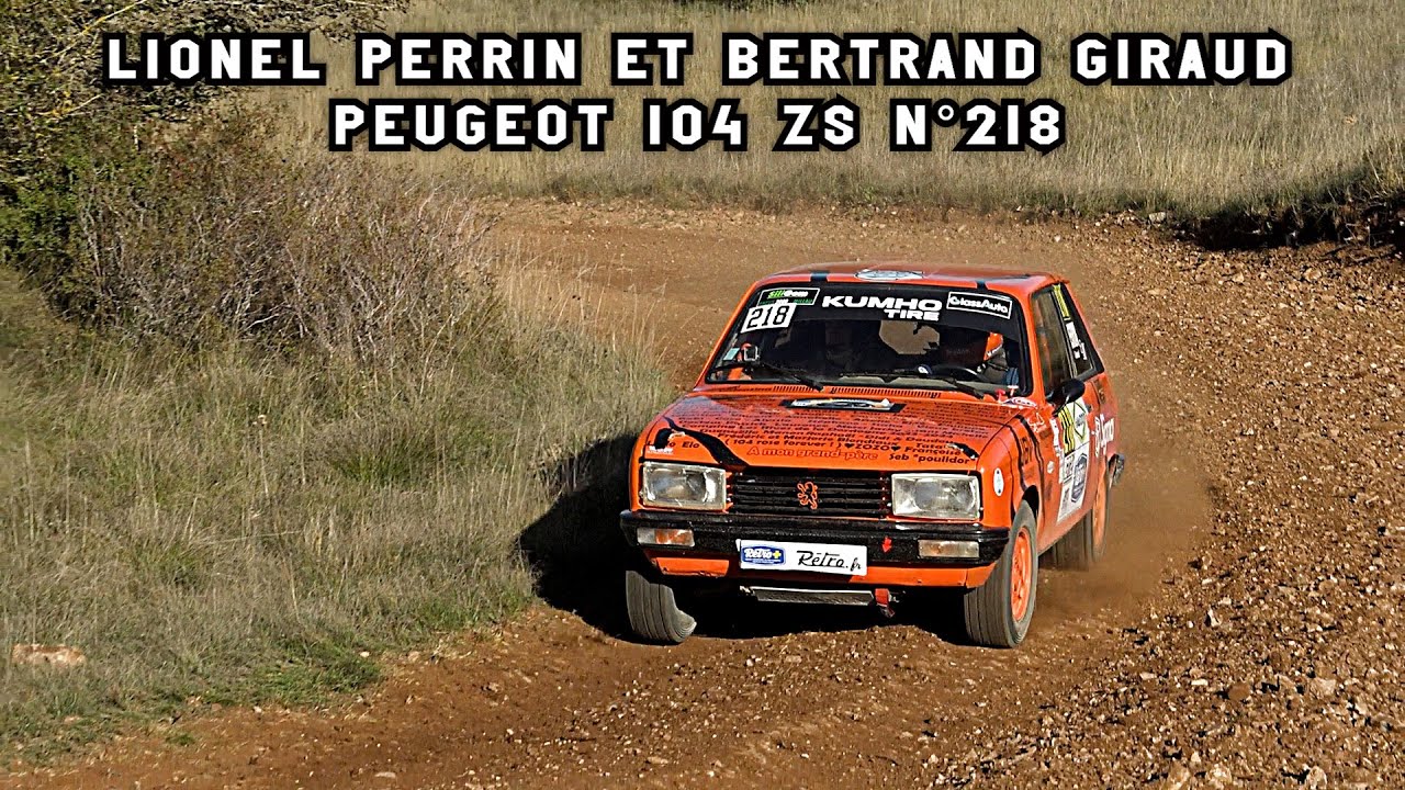 Rallye Terre des Cardabelles 2024 - Peugeot 104 ZS N°218 - Lionel PERRIN et Bertrand GIRAUD
