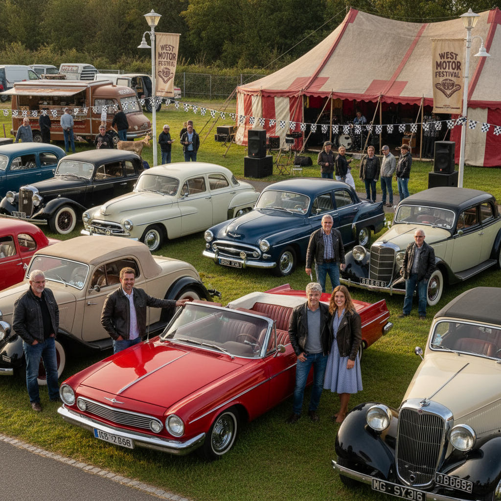 découvrez l’ambiance rétro de l’ouest motor’s festival de lanester, un événement incontournable qui ravit les passionnés de voitures anciennes à travers des images captivantes.