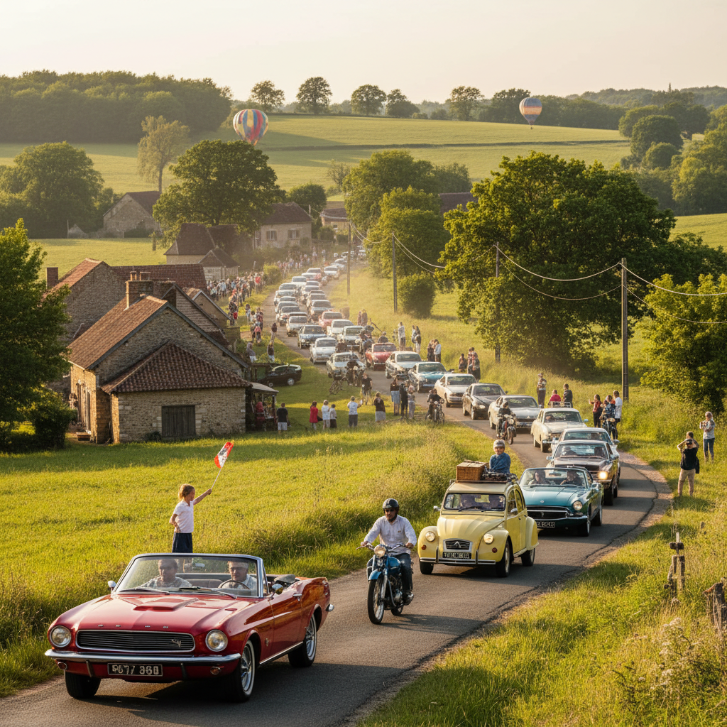 découvrez la grande parade de véhicules de collection dans le sud sarthe ce week-end : des centaines d’engins anciens à admirer pour les passionnés et curieux.