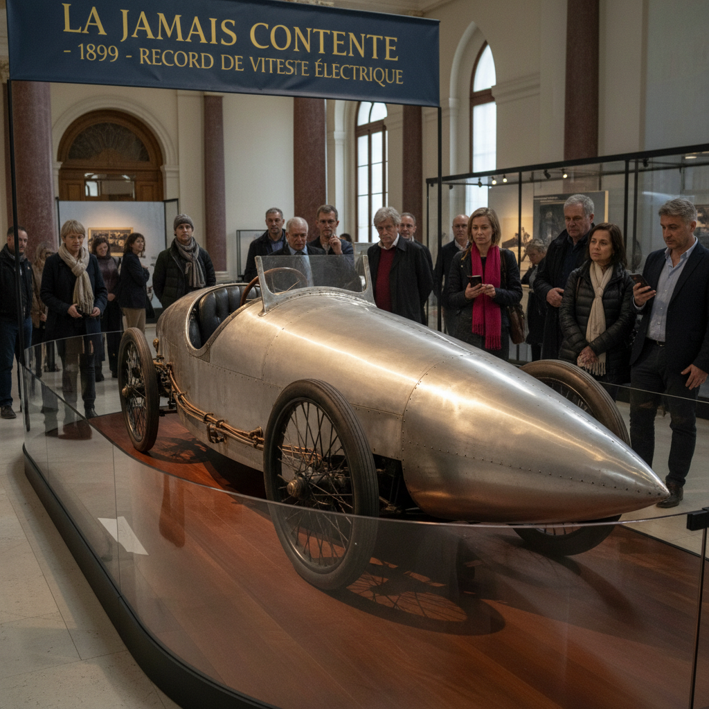 découvrez l’histoire fascinante de la jamais contente, la première voiture électrique à battre un record de vitesse, un exploit majeur dans l’évolution de l’automobile électrique.