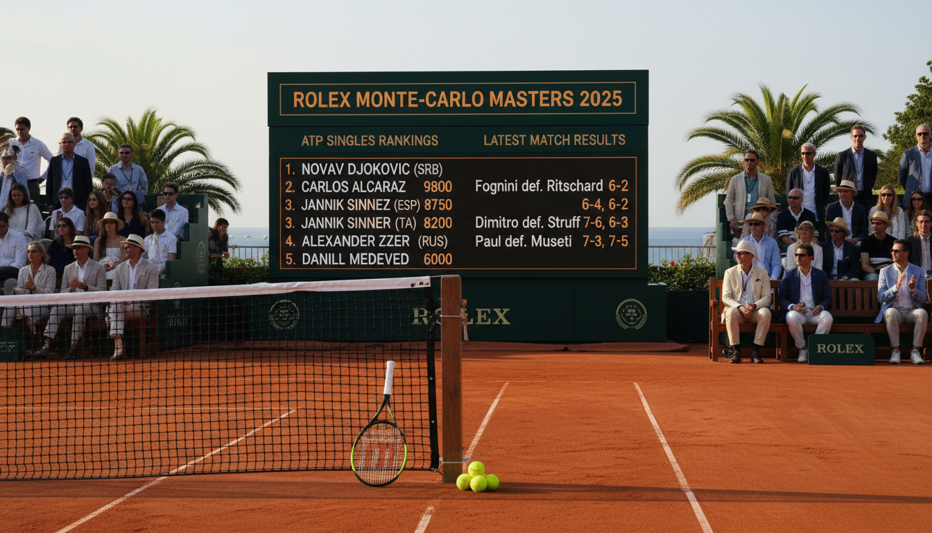 découvrez le classement du tournoi de monte carlo 2025, avec les résultats détaillés et les évolutions majeures de cette édition exceptionnelle.