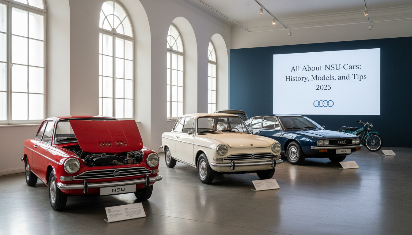 découvrez l'histoire complète des voitures nsu, leurs modèles emblématiques et nos conseils pour 2025. tout ce qu'il faut savoir sur cette marque automobile innovante.