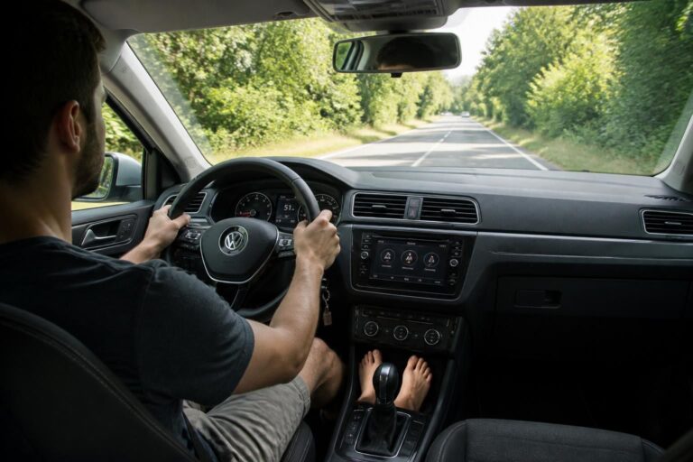 Conduire pied nu : avantages, risques et conseils pratiques